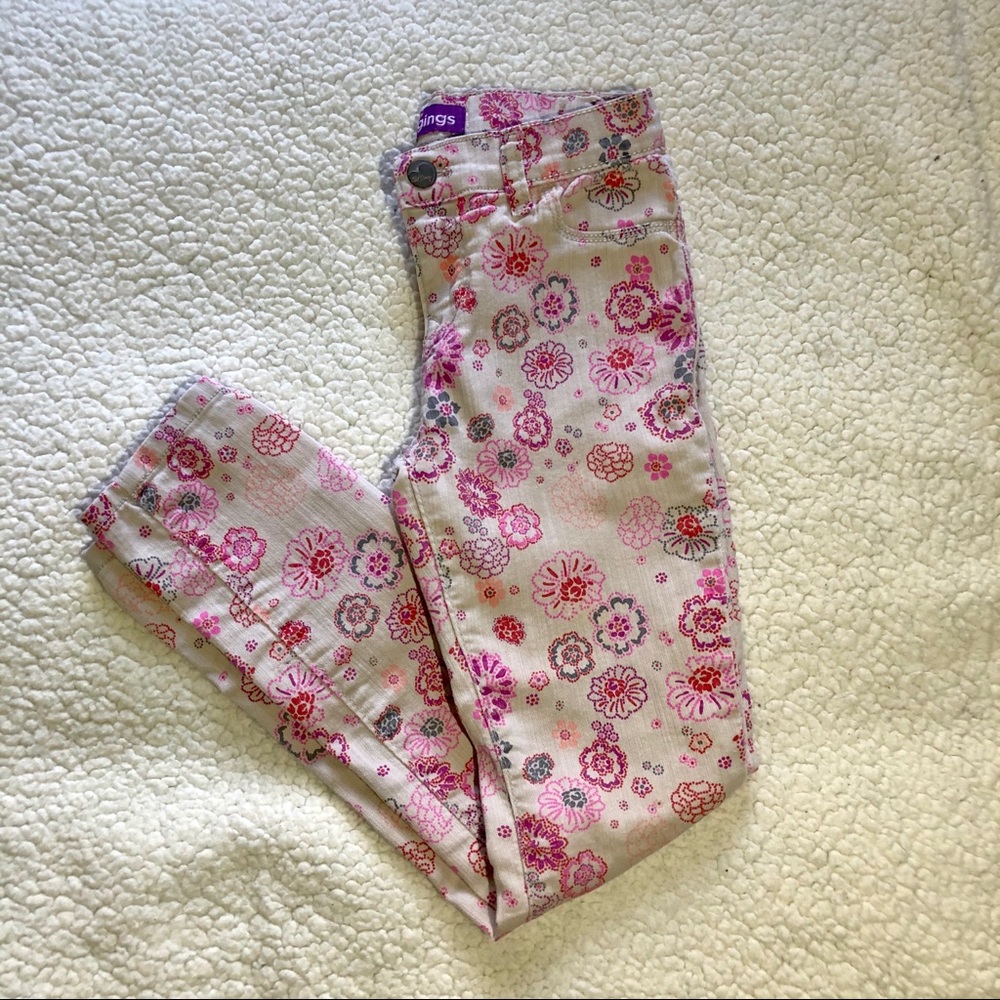 •Old Navy• kid’s jeggins with floral pattern: